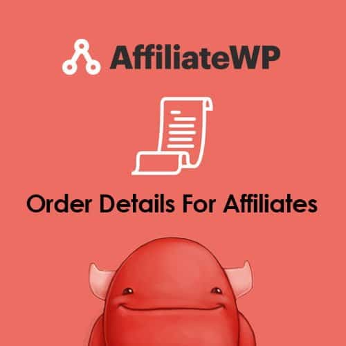 AffiliateWP – Order Details For Affiliates