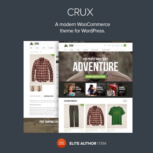 Crux – A modern and lightweight WooCommerce theme