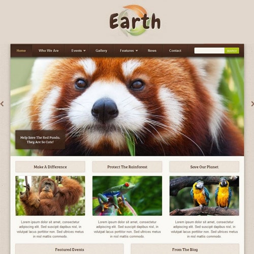 Earth – Eco/Environmental NonProfit WordPress Theme