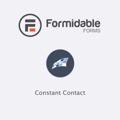 Formidable Forms – Constant Contact