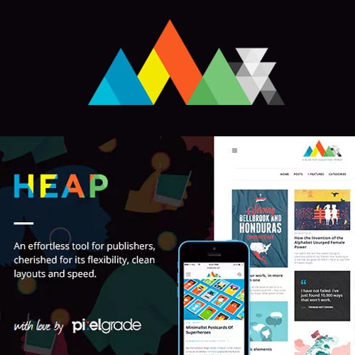 HEAP – A Snappy Responsive WordPress Blog Theme
