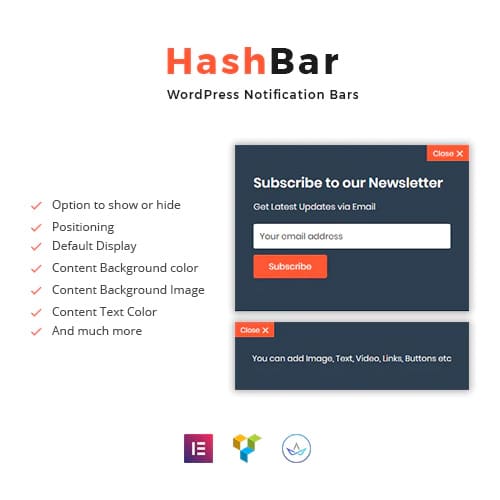 HashBar Pro – WordPress Notification Bar
