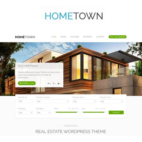 Hometown – Real Estate WordPress Theme