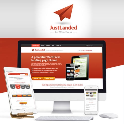 JustLanded – WordPress Landing Page