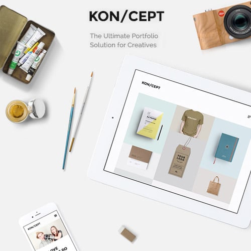 KON/CEPT – A Portfolio Theme for Creative People