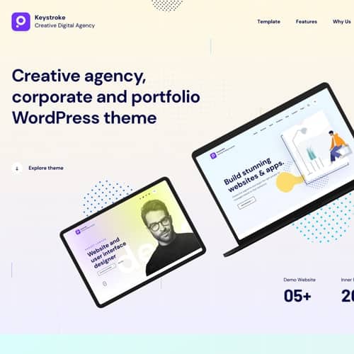Keystroke - Creative Agency, Digital Agency WordPress Theme