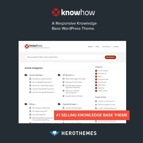 KnowHow – A Knowledge Base WordPress Theme