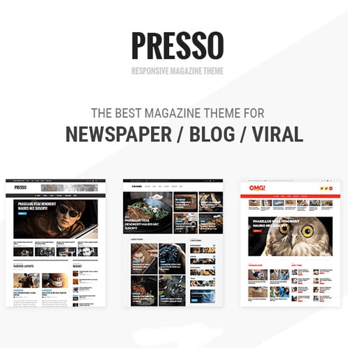 PRESSO – Modern Magazine / Newspaper / Viral Theme