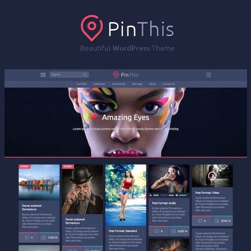 PinThis – Pinterest Style WordPress Theme