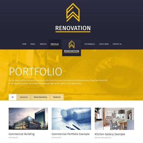 Renovation – Construction Company Theme