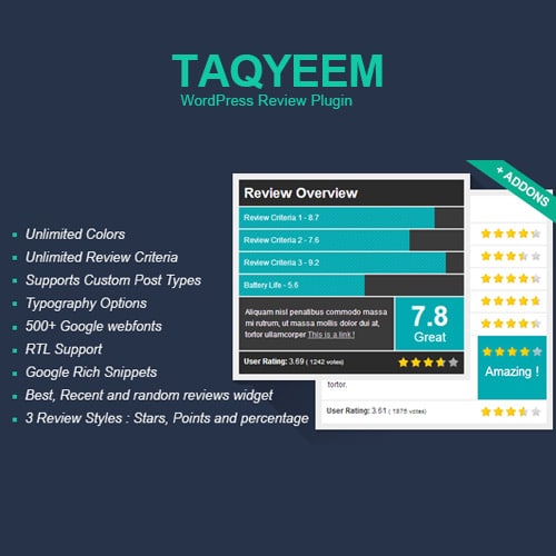 Taqyeem – WordPress Review Plugin