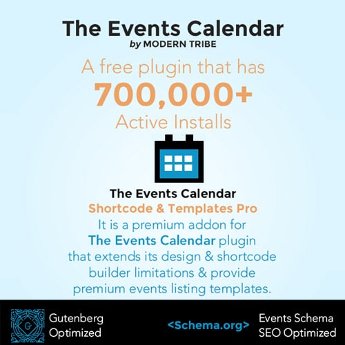 The Events Calendar Shortcode and Templates Pro – WordPress Plugin