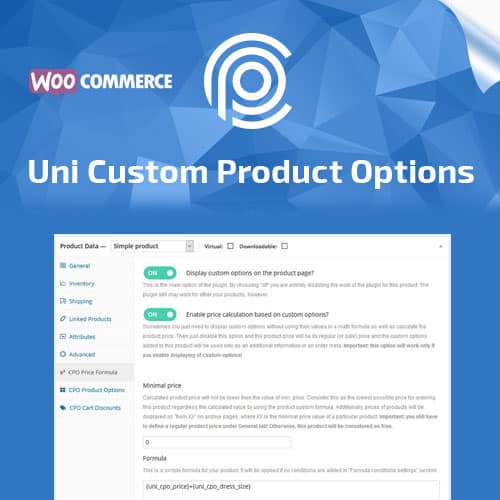 Uni CPO – WooCommerce Options and Price Calculation Formulas