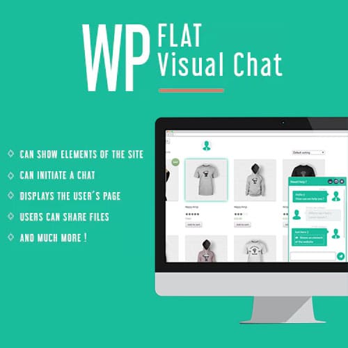 WP Flat Visual Chat – Live Chat & Remote View for WordPress