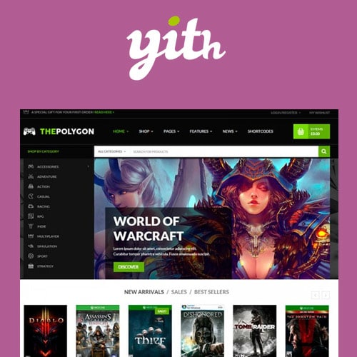 YITH The Polygon – WordPress Theme for Video Games