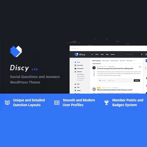 Discy - Social Questions and Answers WordPress Theme
