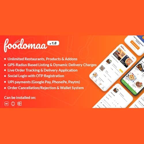 Foodomaa - Multi-restaurant Food Ordering, Restaurant Management and Delivery Application