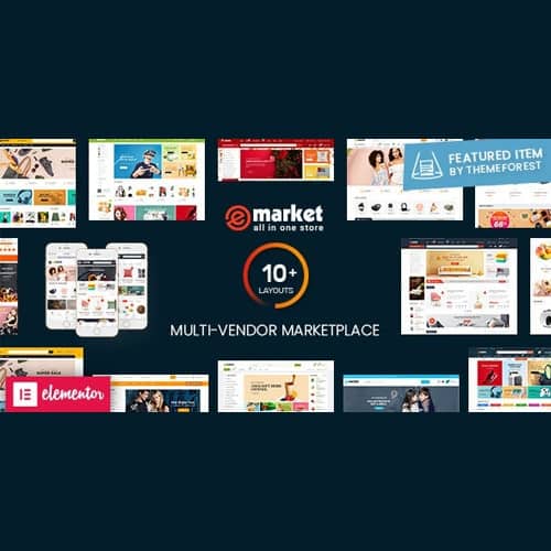 eMarket - Multi Vendor MarketPlace Elementor WordPress Theme
