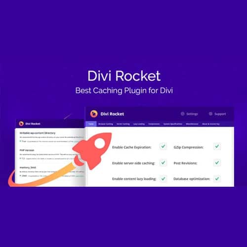 Divi Rocket – Caching Plugin for Divi