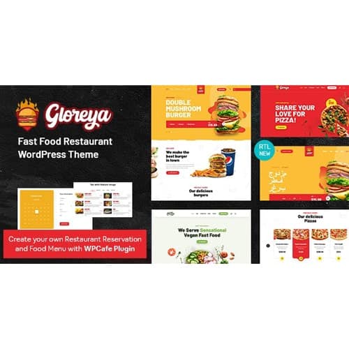 Restaurant Fast Food & Delivery WooCommerce Theme - Gloreya