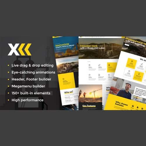 Samatex - Industrial WordPress Theme + Woocommerce