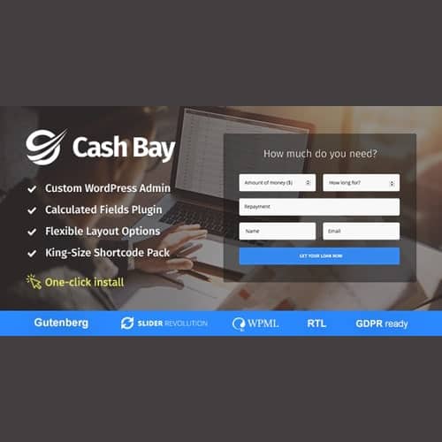 Cash Bay - Banking and Payday Loans WordPress Theme