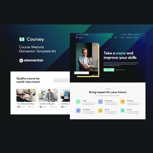 Coursey - Online Courses Elementor Template Kit