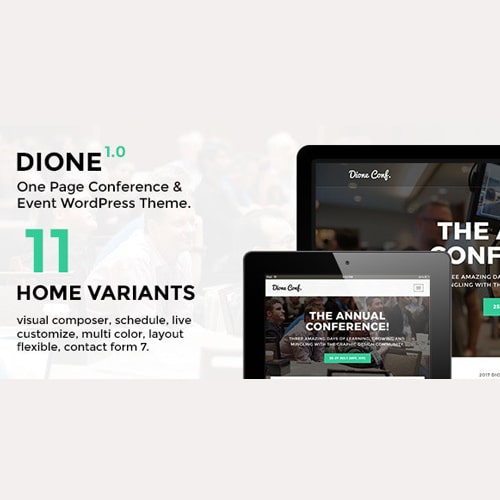 Dione - Conference & Event WordPress Theme