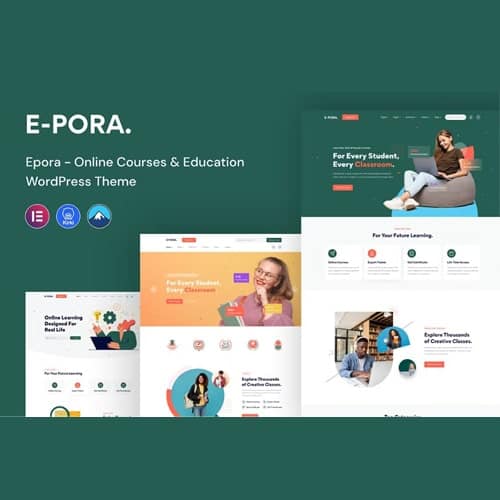 Epora - Online Courses & Education WordPress Theme