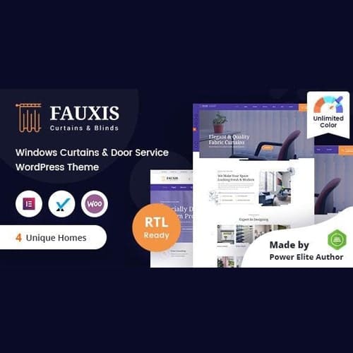Fauxis - Windows Curtains WordPress Theme + RTL