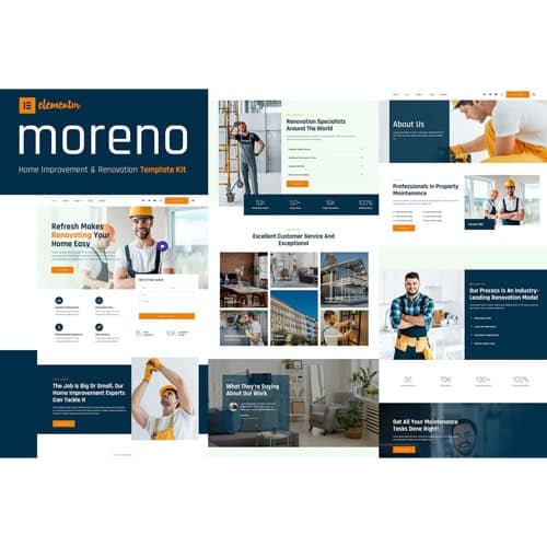 Moreno - Home Improvement & Renovation Template Kit