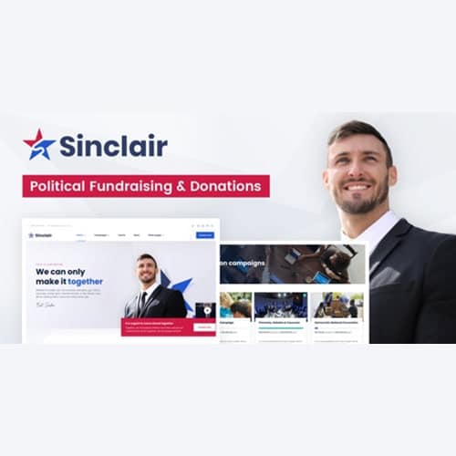 Sinclair - Political Fundraising & Donations WordPress Theme