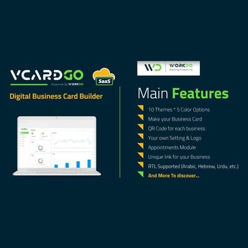 vCardGo SaaS - Digital Business Card Builder