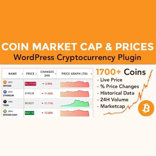 Coin Market Cap & Prices - WordPress Cryptocurrency Plugin
