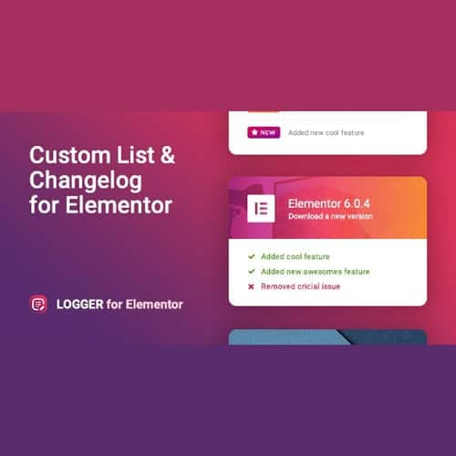 Logger - Changelog & Custom List for Elementor