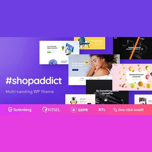 Shopaddict - WordPress Landing Pages To Sell Anything