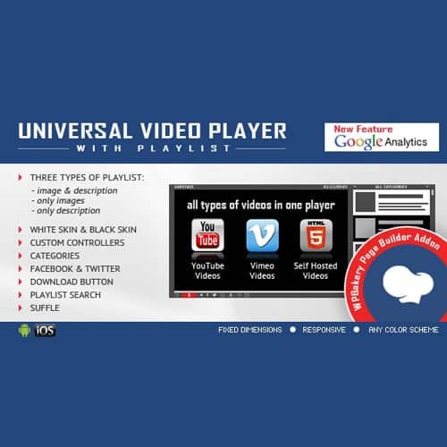 Universal Video Player for WPBakery Page Builder