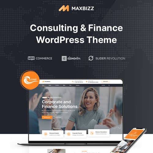 Maxbizz – Consulting & Financial Elementor WordPress Theme