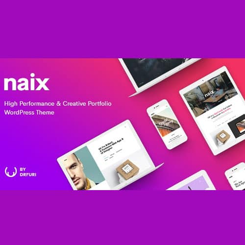 Naix – Creative & High Performance Portfolio WordPress Theme
