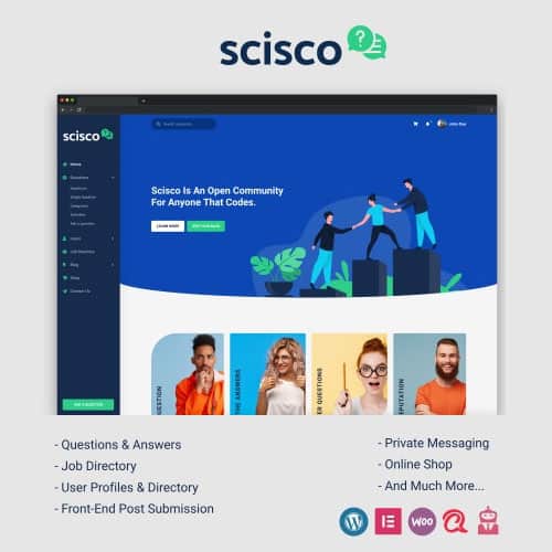 Scisco – Questions and Answers WordPress Theme