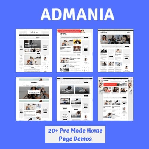 Admania - Adsense WordPress Theme With Gutenberg Compatibility