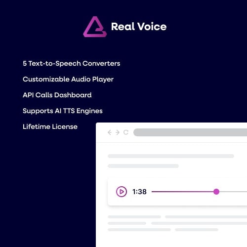 Real Voice - AI Text to Speech Plugin for WordPress
